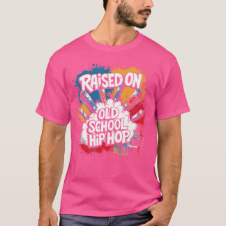 Upphöjt på Old school Hip hop Tshirt Cassette Graf T Shirt