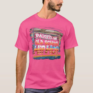 Upphöjt på Old school Hip hop Tshirt Cassette Graf T Shirt