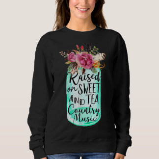 Upphöjt på Sweet Tea och Land Music Flower Vas T Shirt