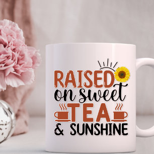 Upphöjt på Sweet Tea & Sunshine Kaffemugg