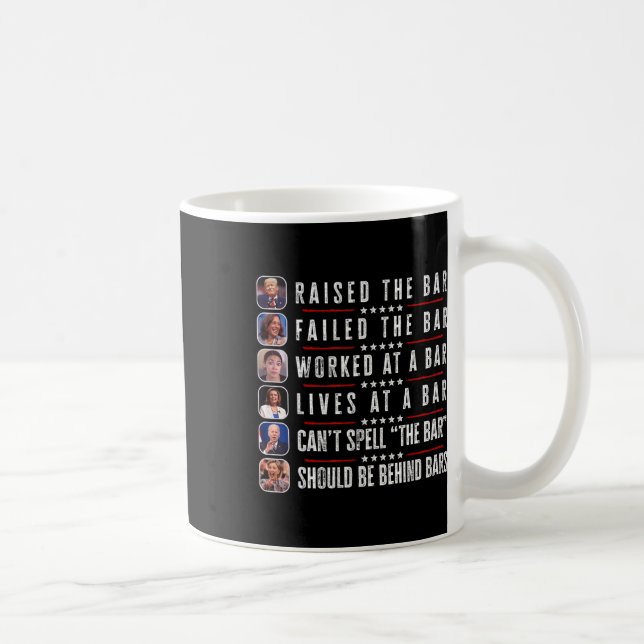 Upphöjt Pub Harris Misslyckats Lundny Trump Politi Kaffemugg (Höger)