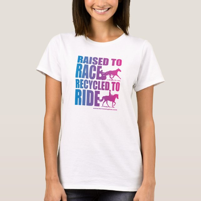 Upphöjt till Tävling Recyceld till Ride T-shirt (Framsida)