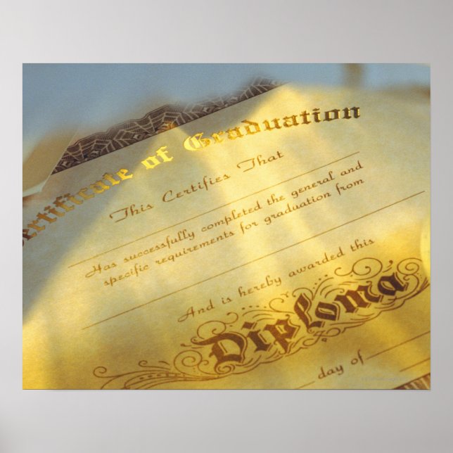 Upphörande av examensbevis, intyg över Studenten Poster (Framsidan)