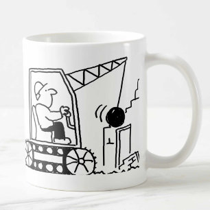 Upphovsavtal med bulldozerkaffe Mugg