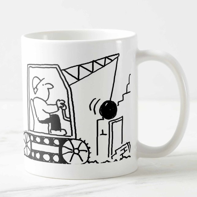 Upphovsavtal med bulldozerkaffe Mugg (Skapare uppladdad)
