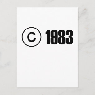 Upphovsrätt 1983 vykort