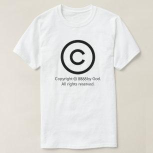 Upphovsrätt Alla Höger med förbehåll T-Shirt