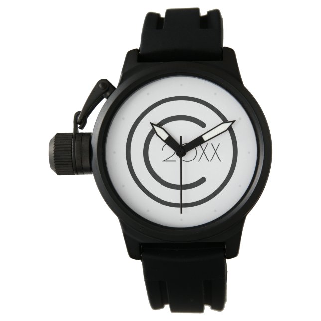 Upphovsrätt Din moderna typografi Armbandsur (Framsida)