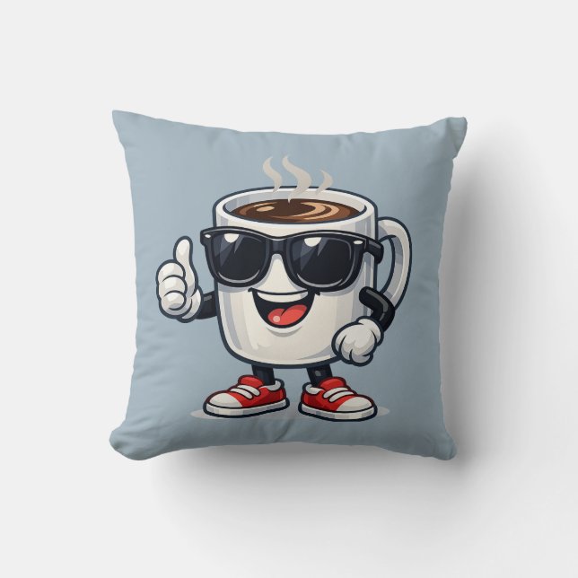 Upphypad kaffekopp kudde (Framsida)