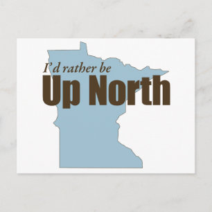 Uppifrån norr - Minnesota Vykort