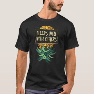 Uppifrån och ned, ananas bra med andra fina syning t shirt