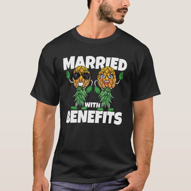 Uppifrån och ned Ananas, gift med förmånsbyte T Shirt (Framsida)