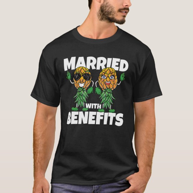 Uppifrån och ned Ananas, gift med förmånsbyte T Shirt (Framsida)