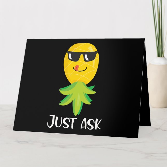 Uppifrån och ned ananas kort (Framsida)