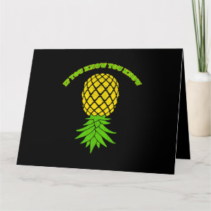Uppifrån och ned, ananas, Shirt Sharing Swinger 3 Kort