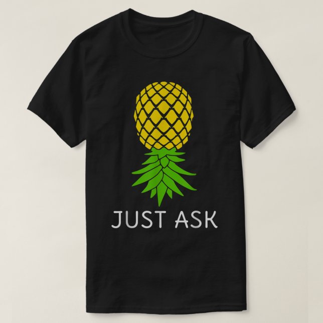 Uppifrån och ned, ananas, Shirt Sharing Swinger T Shirt (Design framsida)