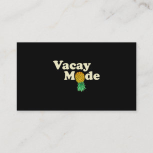 Uppifrån och ned, ananas, vacay Mode Vacation Funn Visitkort