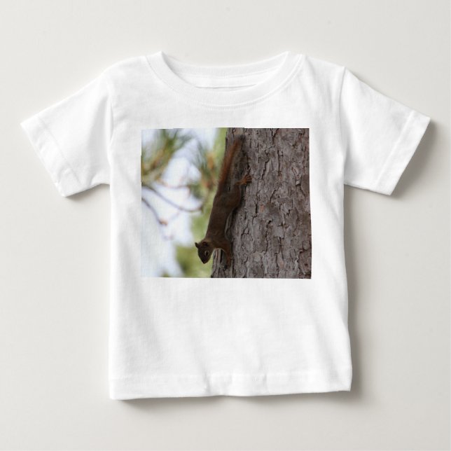 Uppifrån och ned-ekorre t shirt (Framsida)