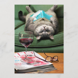 Uppifrån och ned - kattläsning, Bok Inbjudningar