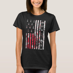 Uppifrån och ned Kor Occult American Flagga All Ha T Shirt