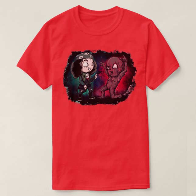 Uppifrån och ned Metall T Shirt (Design framsida)