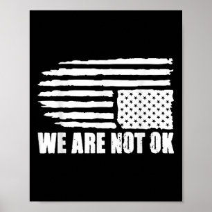 Uppifrån och ned på den amerikanska Flagga är vi i Poster
