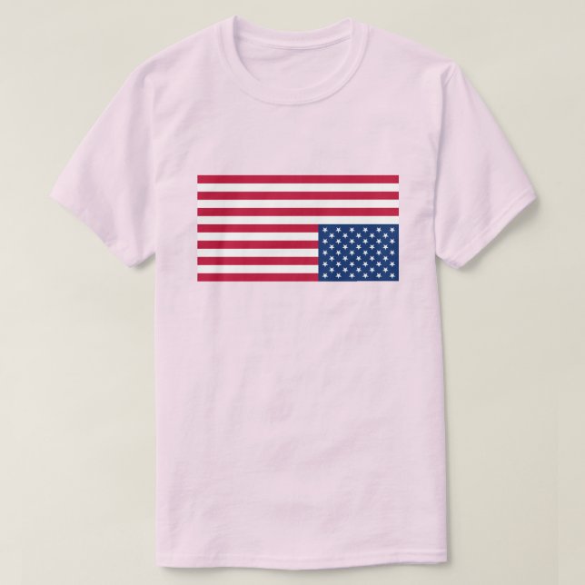 Uppifrån och ned USA flagga Abortion Högers T-Shir T Shirt (Design framsida)