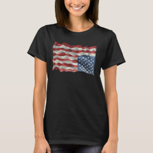 Uppifrån och ned USA flagga: USA:s symboliska avva T Shirt
