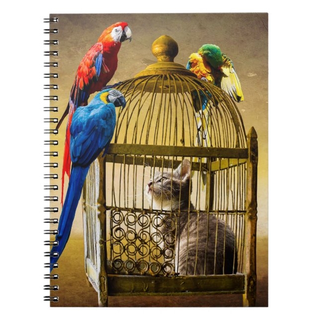 Uppifrån och ned World of the Gilded Cage Anteckningsbok (Framsidan)