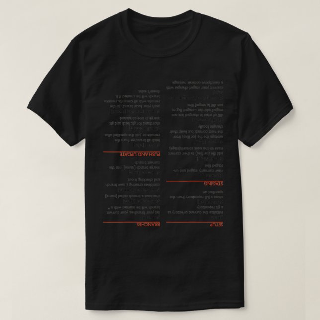 Uppifrån och ner, fuska lakan t shirt (Design framsida)