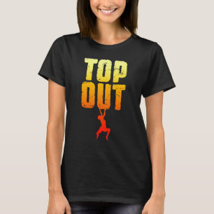 Uppifrån och upp i Sten, klättring, klätterelement T Shirt