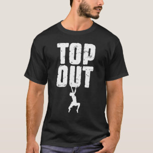 Uppifrån och upp i Sten, klättring, klätterpojke T Shirt