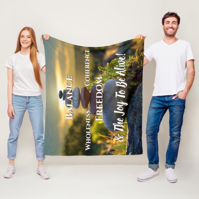 Uppiggande Meditativ Fleecefilt (På plats)