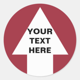 Uppil med anpassningsbar runt klistermärke