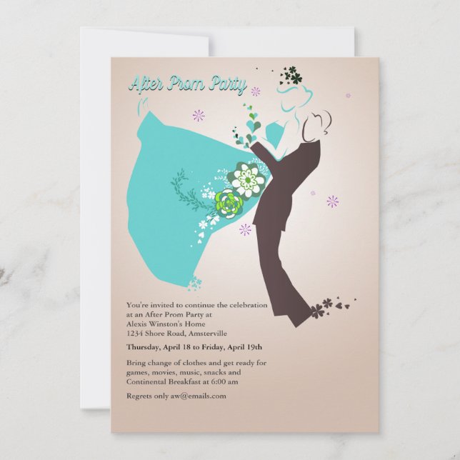 Uppklädden kopplar ihop inbjudan (för blått) (Framsida)