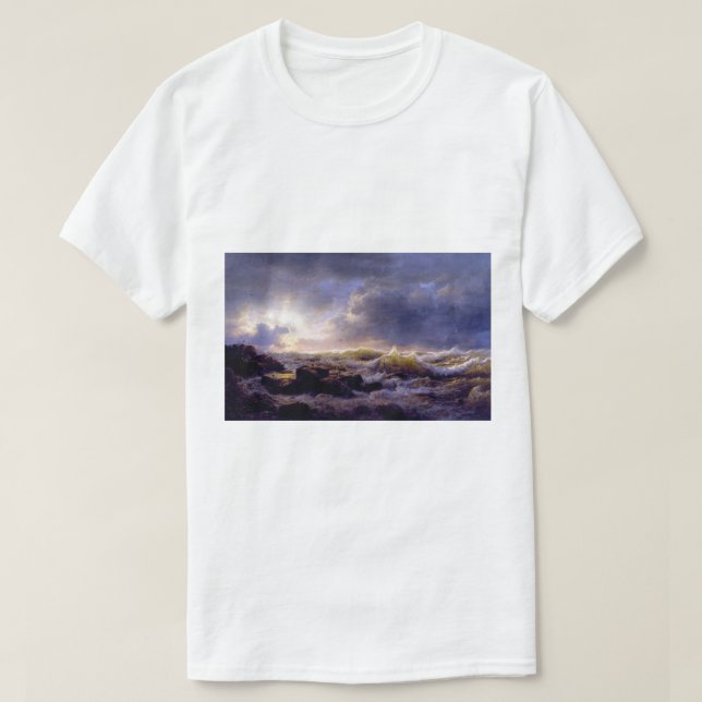 Uppklarnande vid Siciliens kust T Shirt (Design framsida)