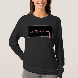 Uppknäppt rosa band t-shirt