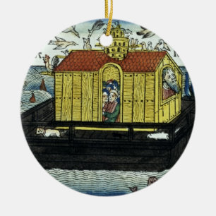 Uppkomst6:11 - 24 Noahs ark, från den Nuremberg Julgransprydnad Keramik