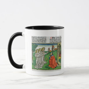 Uppkomst 18 2 Abraham och den tre änglar, från t Mugg