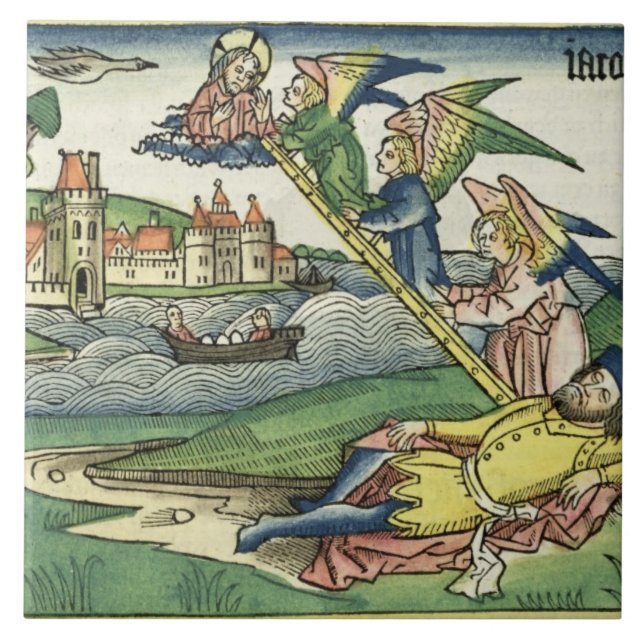 Uppkomst 28 10 Jacob stege, från 'Nuremberg Kakelplatta (Framsidan)