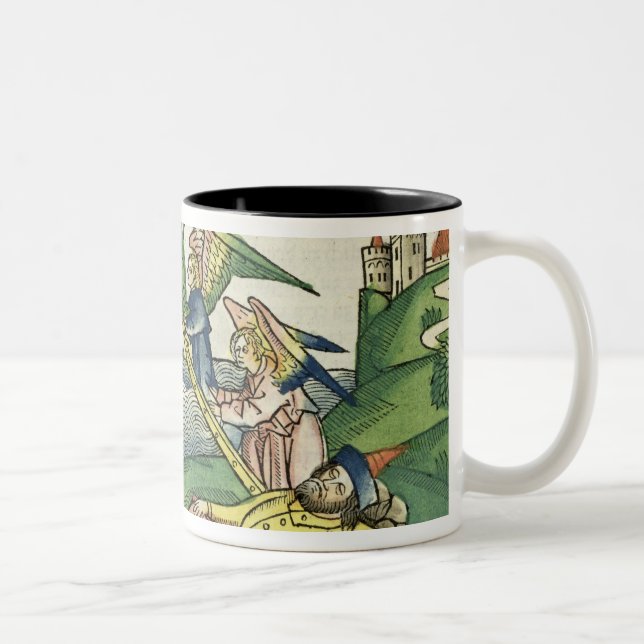 Uppkomst 28 10 Jacob stege, från 'Nuremberg Två-Tonad Mugg (Höger)