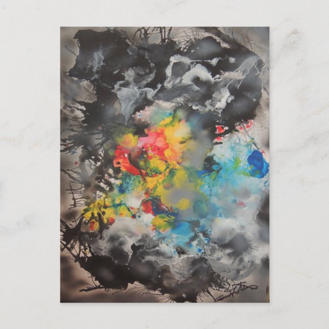 Uppkomst - Abstrakt efter Gene Foltuz Mini Print Vykort (Framsida)