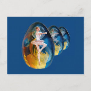 Uppkomst, Fantasy Fractal Ballerina Postcard Vykort