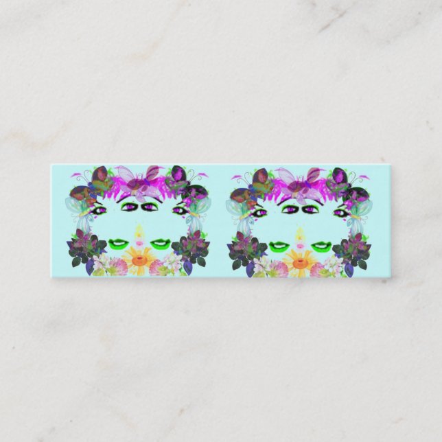 Uppkomst profilerar kortet mini visitkort (Framsida)