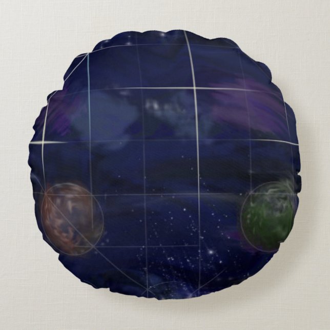 Uppkomstdag 4: Stjärnor 2014 Rund Kudde (Framsidan)