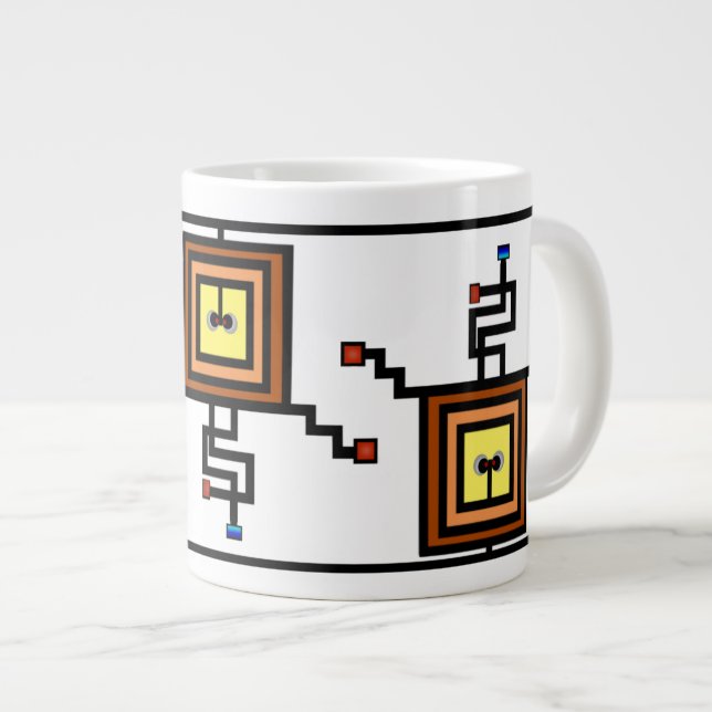 Uppkopplad mugg jumbo mugg (Framsida höger)