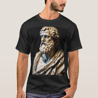 Uppkoppling av Romerska statyn av Aristoteles T-Sh T Shirt