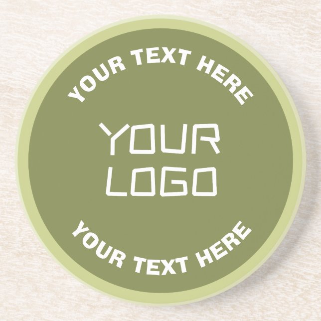 Uppladdad logotyp eller design och redigerbar text underlägg (Framsidan)