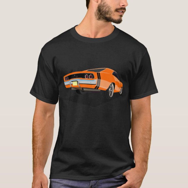 Uppladdare 68 i orange tee (Framsida)