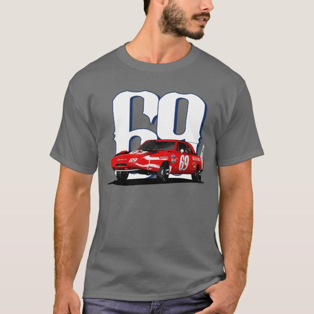 Uppladdare Daytona för 1969 fint T-shirt (Framsida)